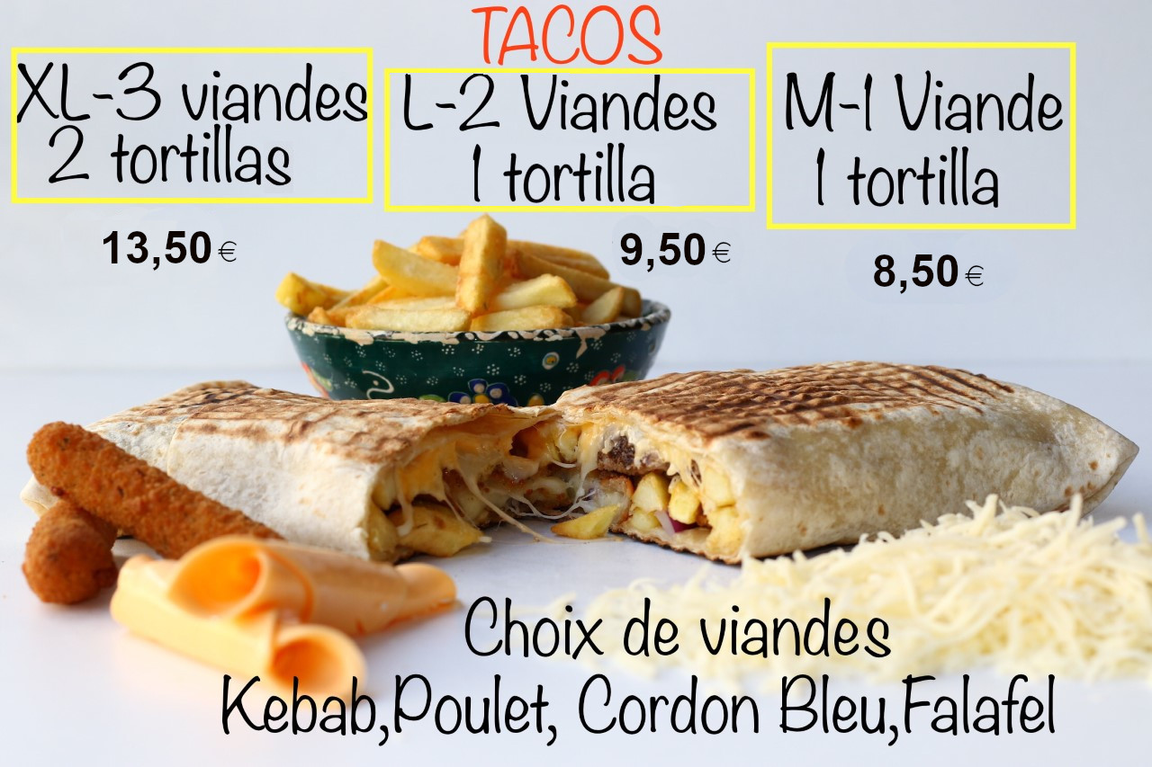 Pacha Kebab Les tarifs